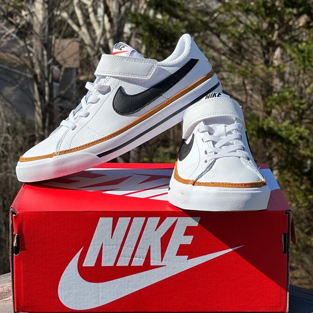 Nike Unisex Toddler Court Legacy Low White Casual Sneaker Youth 1Y 2Y 3Y NEW
